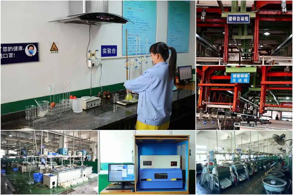 Surface treatment and plating process for neodymium magnets, highlighting the equipment and techniques used to enhance durability and corrosion resistance.